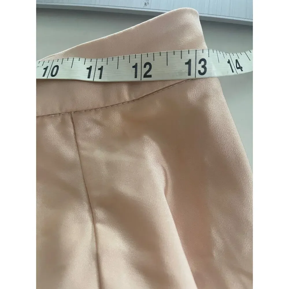 LULU'S SZ S strut and Stun Champagne Satin A line maxi skirt  NEW B75 - Picture 7 of 7